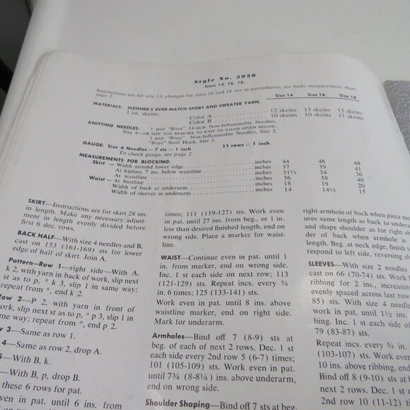 Fleisher's Hand Knitting Fashion Magazine Vol 103..1958 with real patterns - Picture 8 of 16